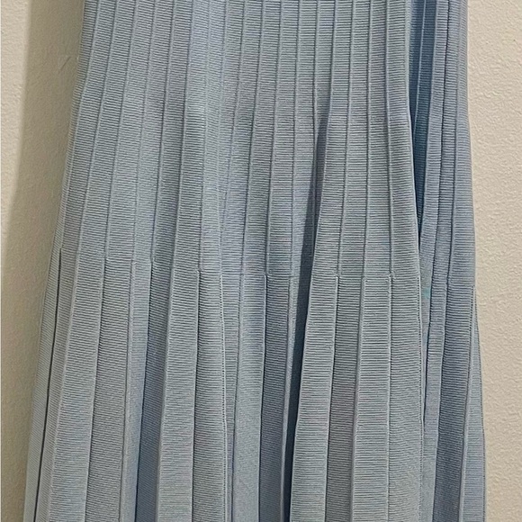 Astr Blue Pleated Midi Sundress Sleeveless - Picture 3 of 3